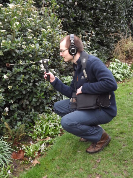 Mark and his 'Bumble-ator' at work in the Winter Garden, The Week That Was, Digging for Dirt, Winterbourne House and Garden