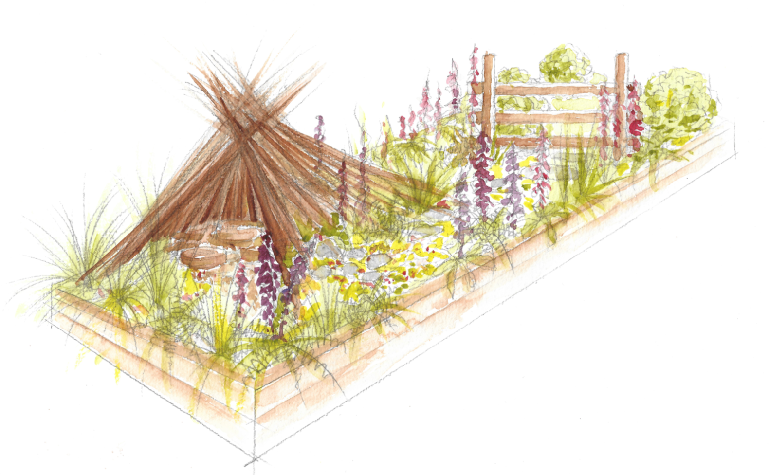 Plan of 'The Wild Side' by Charlotte Allen, Snapshot, Digging for Dirt, Winterbourne House and Garden