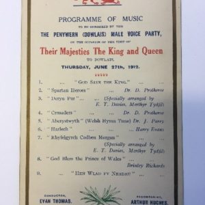 Dowlais royal programme of music, News from the Archives, Digging for Dirt, Winterbourne House and Garden