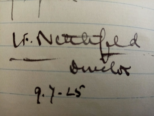 Nancy's signature as Company Director 1925