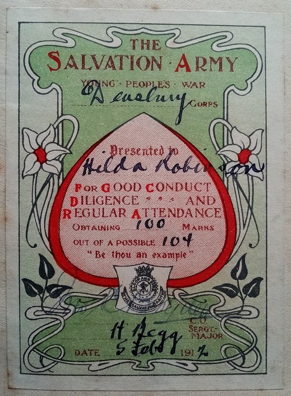 Hilda Robinson was presented with a copy of Little Women and Little Women Married